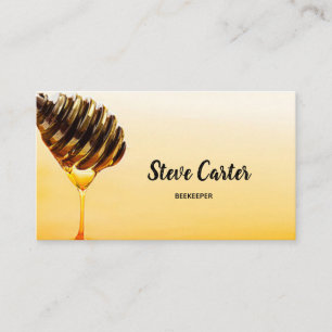 Bijenteler bietenkaas voor honingverkoop visitekaartje