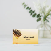 Bijenteler bietenkaas voor honingverkoop visitekaartje (Staand voorkant)