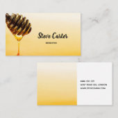 Bijenteler bietenkaas voor honingverkoop visitekaartje (Voorkant / Achterkant)