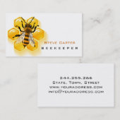 Bijenteler, honingverkoper Boerderij boer Visitekaartje (Voorkant / Achterkant)