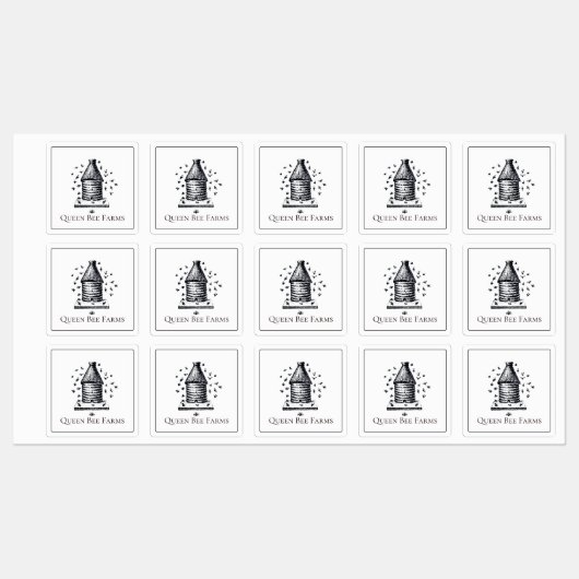  bijenteler of Boerderij Labels (Vel)