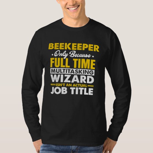 Bijenteler Quote-imker T-shirt (Voorkant)