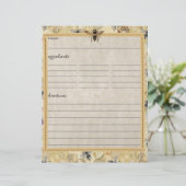  bijenteler — Recipe inserts (Staand voorkant)