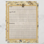  bijenteler — Recipe inserts (Voorkant / Achterkant)