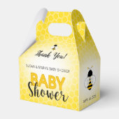 Bijenthema Baby shower Gable Box Bedankdoosjes (Voorkant Zijde)