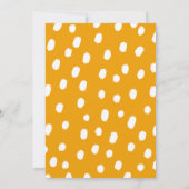 Bijenthema Baby shower Genderneutraal Bedankkaart (Achterkant)