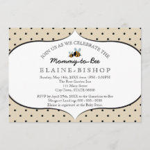 Bijenthema - Baby shower Invitation - Mama to Bee