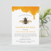 Bijenthema Baby shower per post Kaart (Staand voorkant)