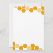 Bijenthema Baby shower per post Kaart (Achterkant)