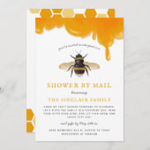 Bijenthema Baby shower per post Kaart (Voorkant / Achterkant)