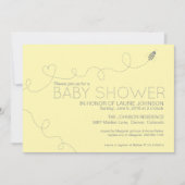 Bijenthema Baby shower Uitnodiging (Voorkant)