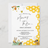 Bijenthema Douche de mama naar bijen baby shower Kaart (Voorkant)