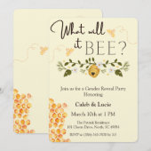 Bijenthema Gendergelijkheid Uitnodiging van de par (Voorkant / Achterkant)