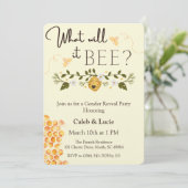 Bijenthema Gendergelijkheid Uitnodiging van de par (Staand voorkant)