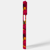 Bijentjes en papaver op sinaasappel Case-Mate iPhone case (Achterkant / Rechts)