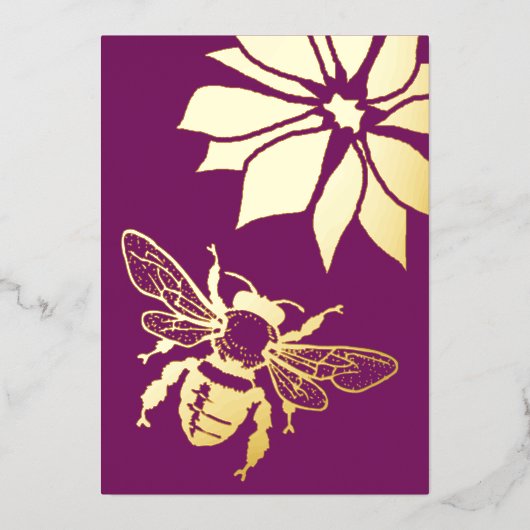 Bijentuin Buiten Evenement Folie Uitnodiging (Voorkant)