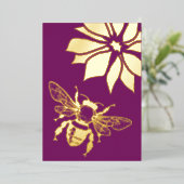 Bijentuin Buiten Evenement Folie Uitnodiging (Staand Voorkant)