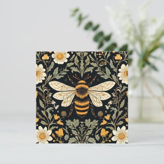 bijentuin feestdagenkaart (Staand voorkant)