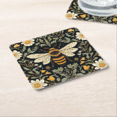  bijentuin kartonnen onderzetters (Schuin)