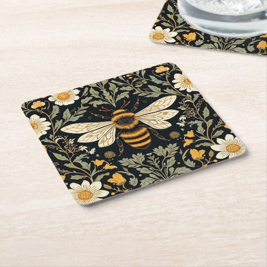 bijentuin kartonnen onderzetters (Schuin)