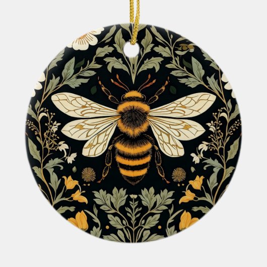 bijentuin keramisch ornament (Voorkant)