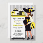 Bijenuitnodiging Baby shower Geslacht Zwangerschap Kaart (Voorkant / Achterkant)