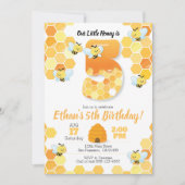 Bijenverjaardag, uitnodiging tot bijen voor de 5e  (Voorkant)