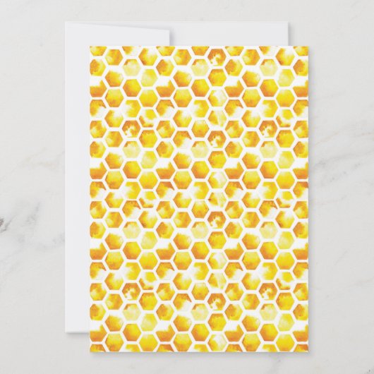 Bijenverjaardagsuitnodiging Eerste Bijendag uitnod Kaart (Achterkant)