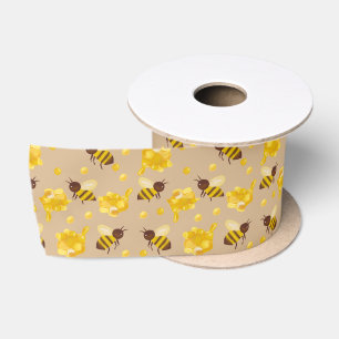 Bijenverpakkings papier satijnen lint