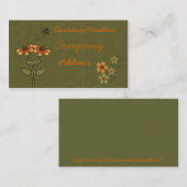 bijenvisitekaartje visitekaartje (Voorkant / Achterkant)