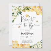 Bijenvol Baby Shower Uitnodiging (Voorkant)