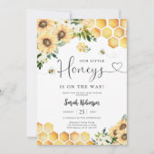 Bijenvol Baby Shower Uitnodiging (Voorkant)