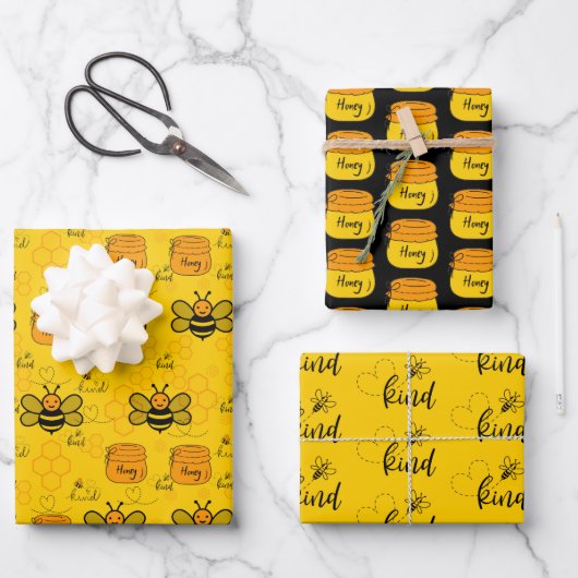 Bijenvolière Inpakpapier Set van 3 Vel (Voorkant)