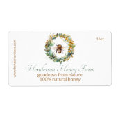 Bijenvolière Zakelijk Etiket (Voorkant)