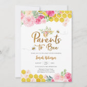 Bijenvolle Baby Shower Uitnodiging (Voorkant)