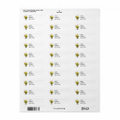 Bijenvolledige Retouradreslabels Etiket (Full Sheet)