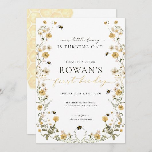 Bijenvolwassenen uitnodiging 1e Bijendag Uitnodigi