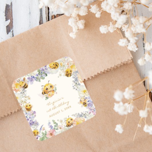 Bijenvolwassenenplein Sticker