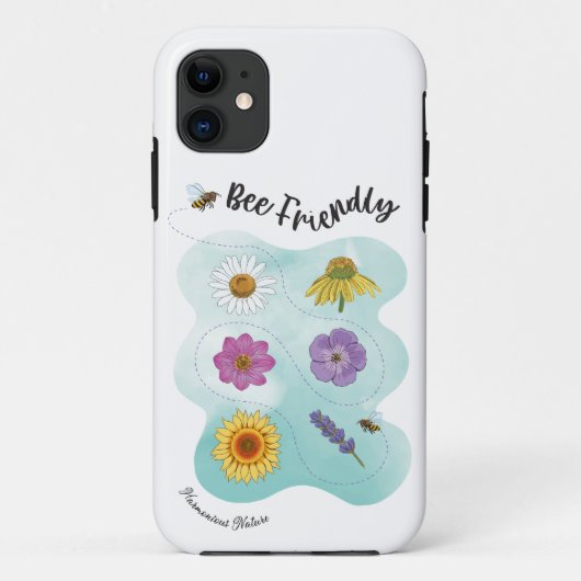 Bijenvriendelijk - Geharmoniseerde Natuur Case-Mate iPhone Case (Achterkant)