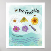 Bijenvriendelijk - Geharmoniseerde Natuur Poster (Voorkant)