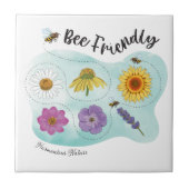 Bijenvriendelijk - Geharmoniseerde Natuur Tegeltje (Voorkant)