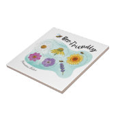 Bijenvriendelijk - Geharmoniseerde Natuur Tegeltje (Zijkant)