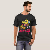 Bijenvriendelijke Cartoon T-shirt (Voorkant volledig)