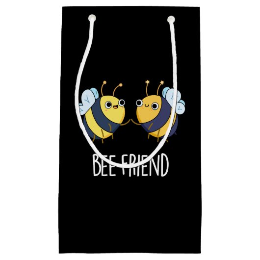 Bijenvriendelijke Funny Insect Bee Pun Dark BG Klein Cadeauzakje (Voorkant)