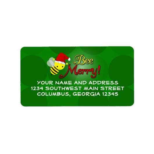 Bijenvrolijke, Schattigee hommelvakantie Etiket (Voorkant)