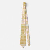 Bijenwas Geel Gingham Stropdas (Voorkant)