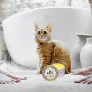 Bijenwas Heel Butter Label Lavendel Bloem Goud