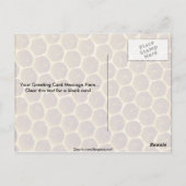 bijenwas, kammer briefkaart (Achterkant)