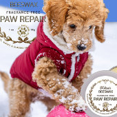Bijenwas Paw Repair Balm Puppy Safe Logo en bijen Ronde Sticker