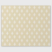 Bijenwas Victoriaans Fleur de Lys Cadeaupapier (Vlak)